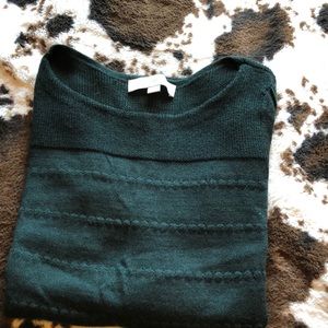 Loft evergreen color sweater small